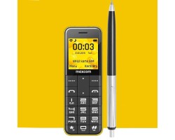 Mobiltelefon készülék Maxcom MM111 kártyafüggetlen, bluetooth-os, fm rádiós mini mobiltelefon sárga / piros / fekete hátlappal 